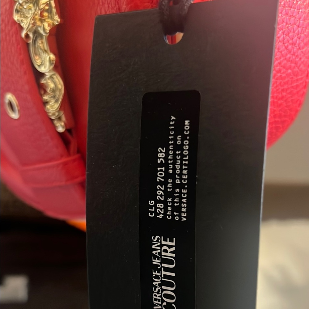 Versace Jeans Collection Red Shoulder Bag - Picture 2 of 9